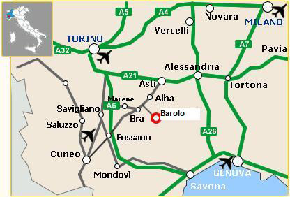 Directions to TorreBarolo